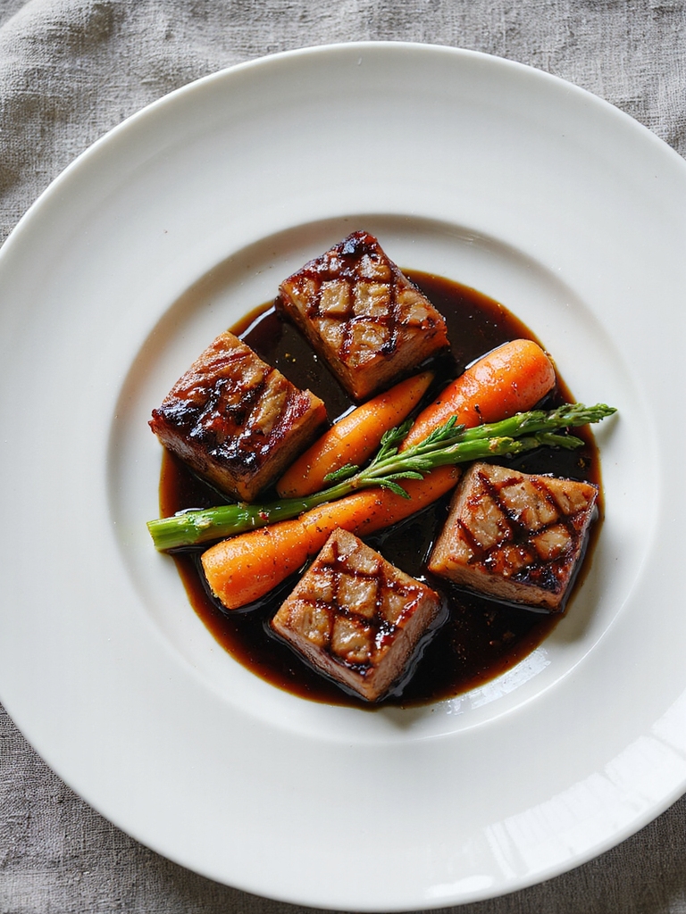 savory balsamic glazed steak