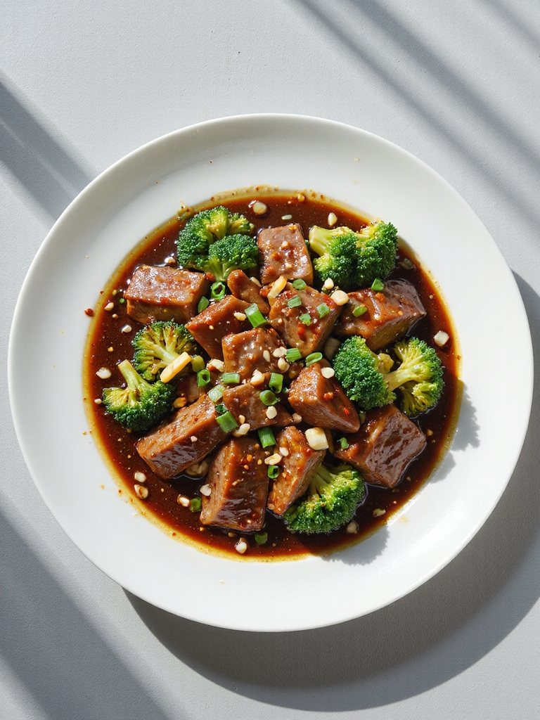 savory beef and broccoli
