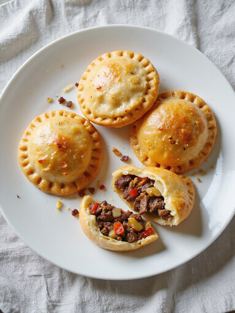 savory beef filled pastries