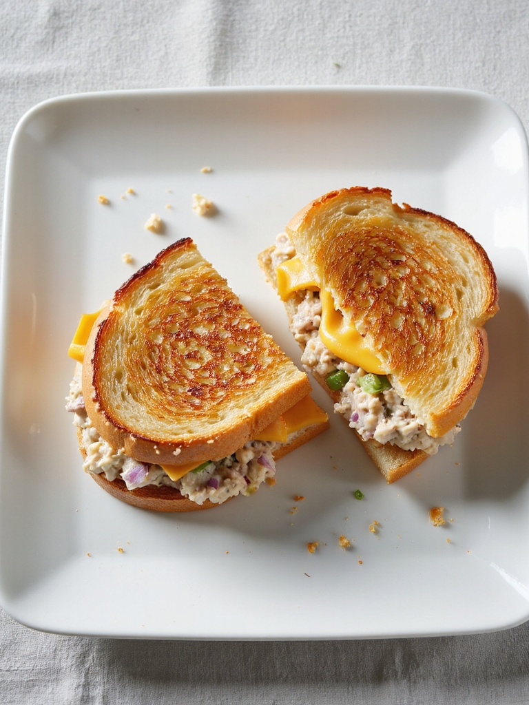 savory cheddar tuna melt