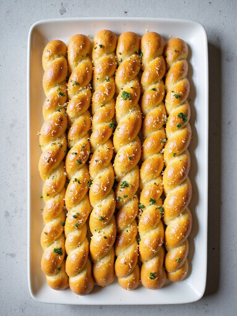 savory cheesy garlic breadsticks