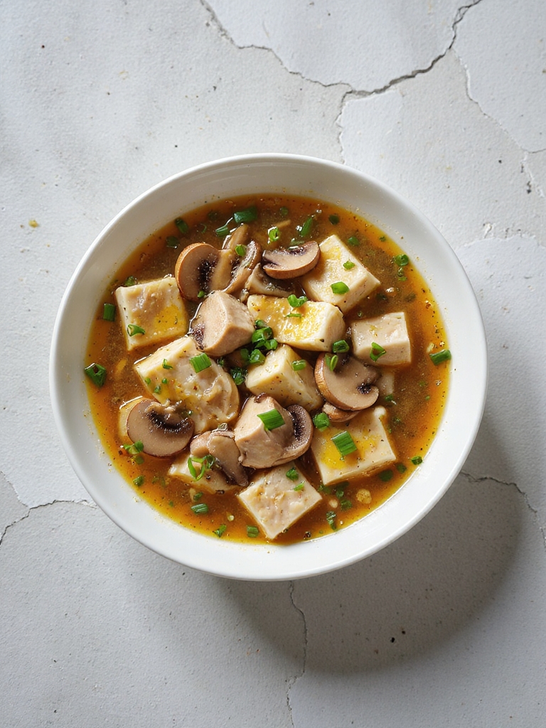 savory chicken mushroom soup