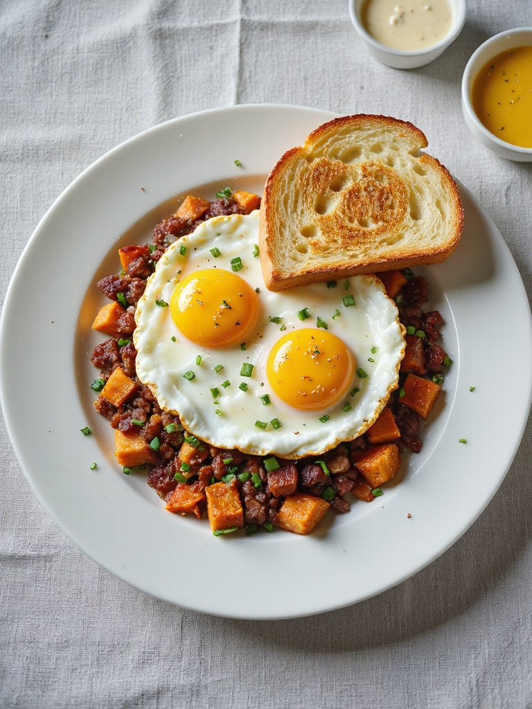 savory corned beef hash meal
