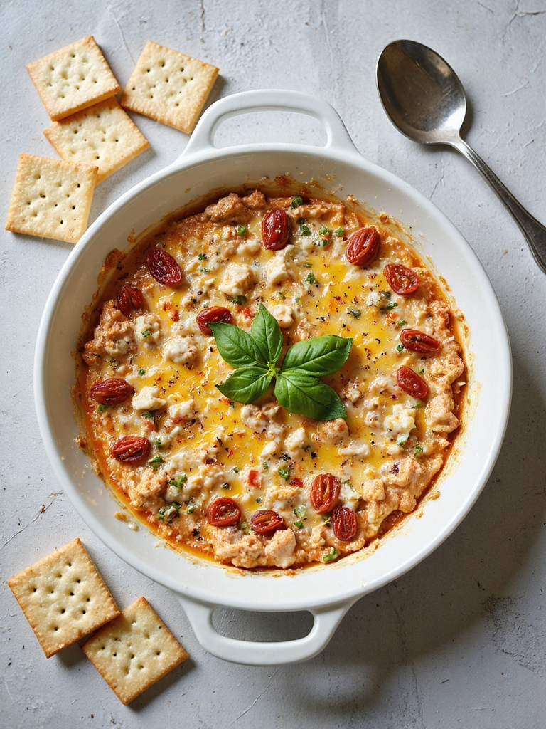 savory crab tomato dip