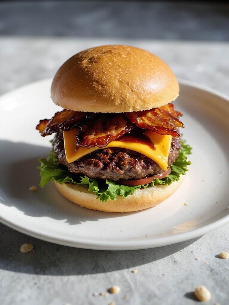 savory grilled bacon cheeseburgers