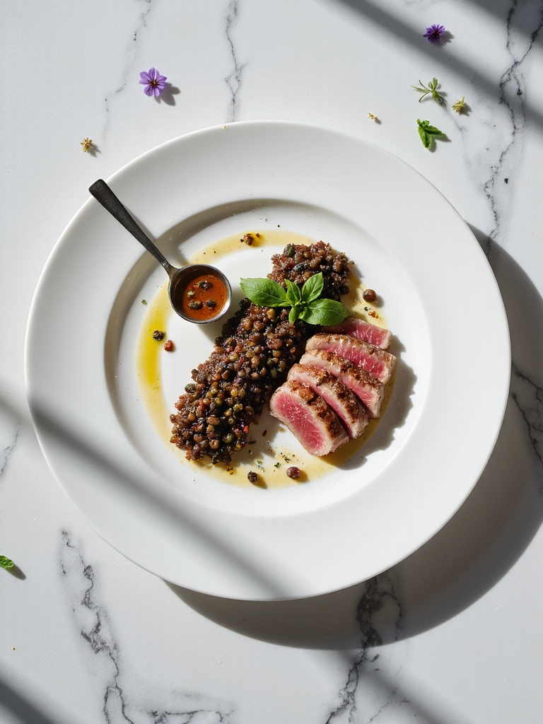 savory grilled tuna tapenade