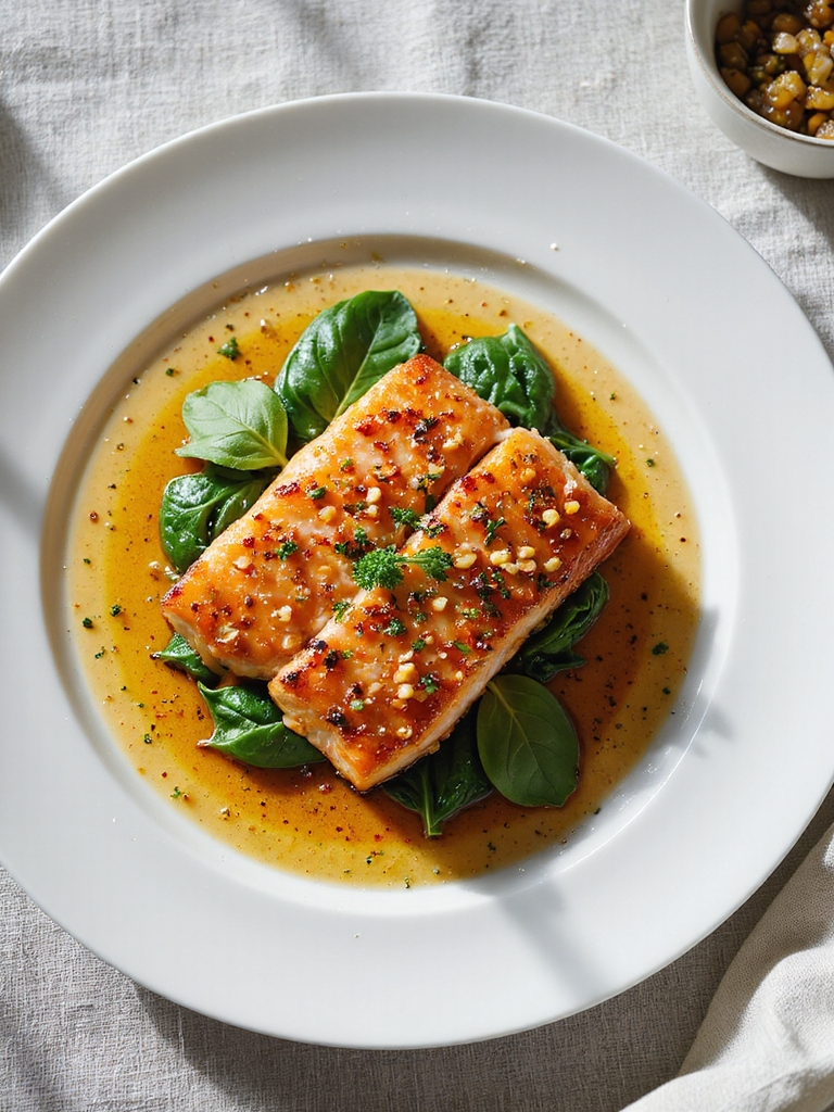 savory honey garlic salmon