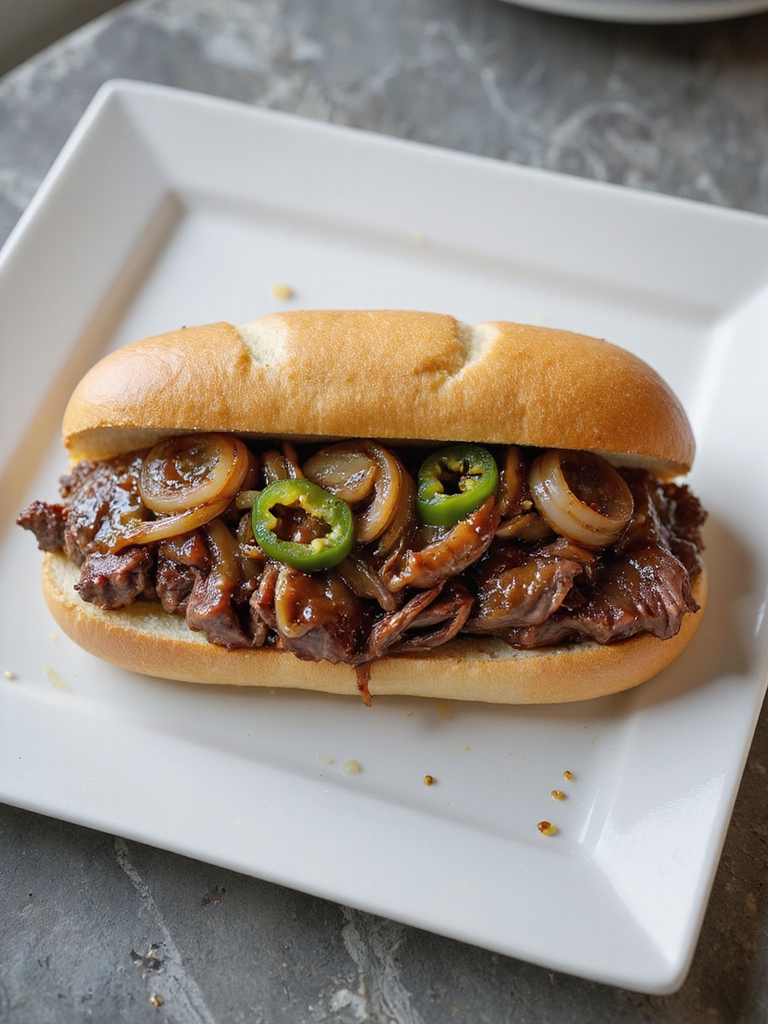 savory italian beef sandwiches