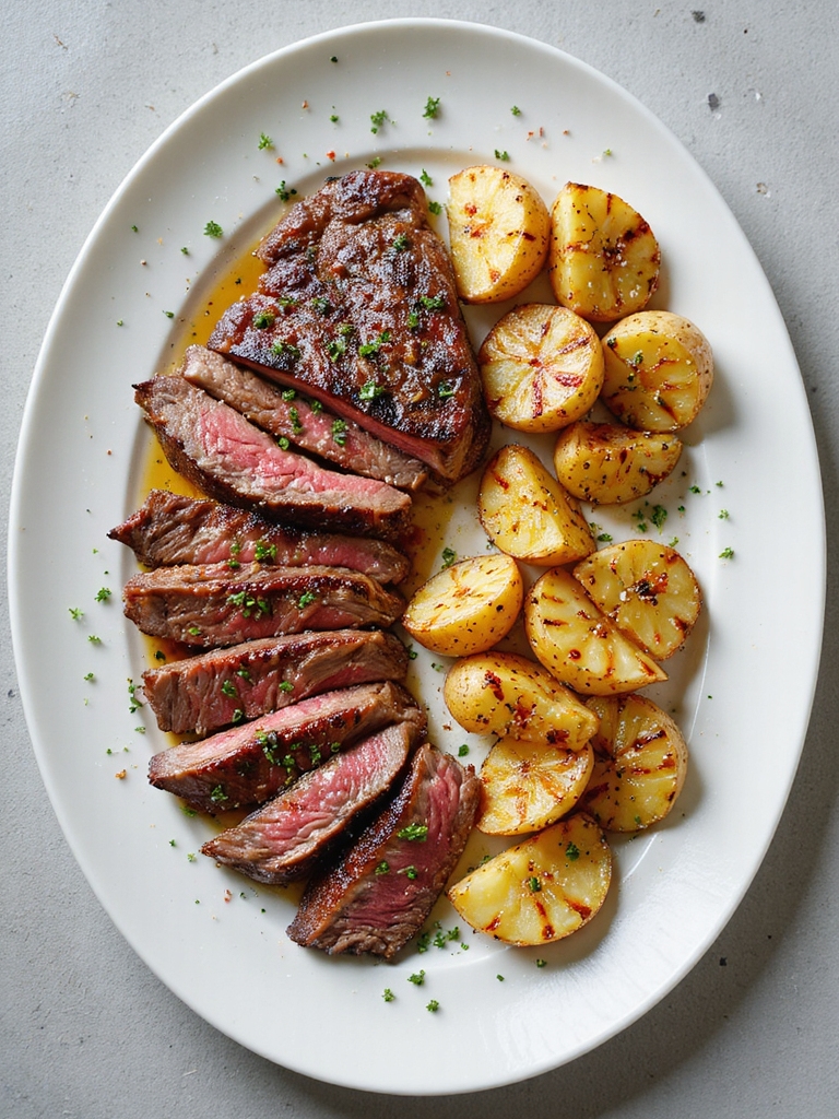 savory marinated skirt steak
