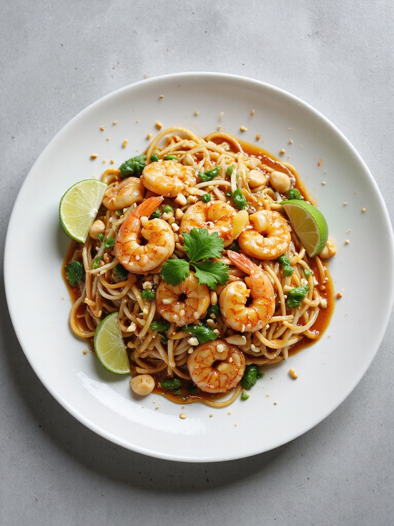 savory shrimp noodle dish
