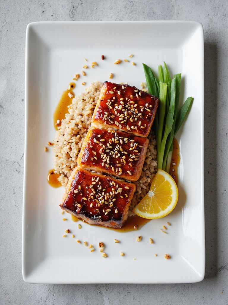 savory teriyaki salmon dish