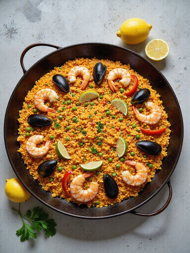 seafood and rice celebration