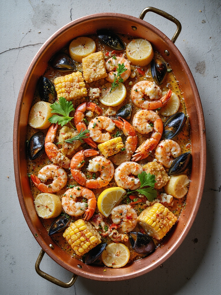 seafood bake time temperature