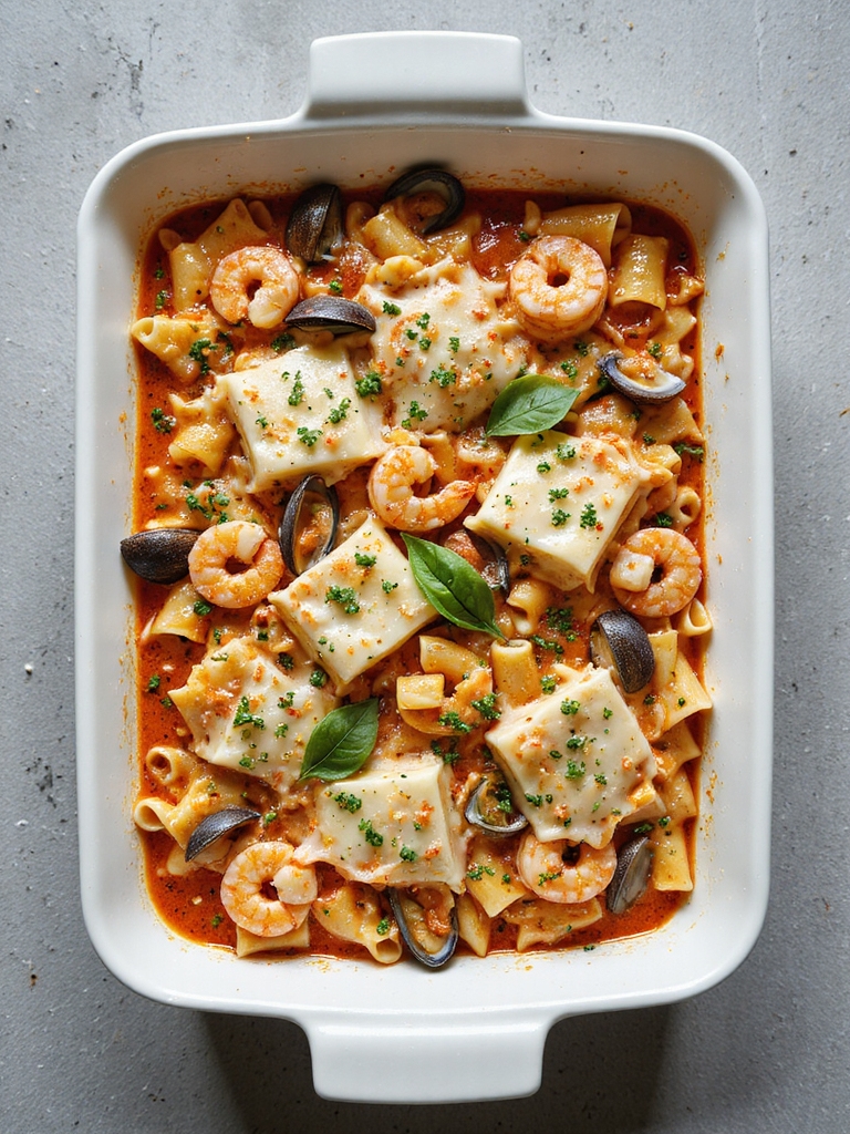 seafood pasta bake recipe