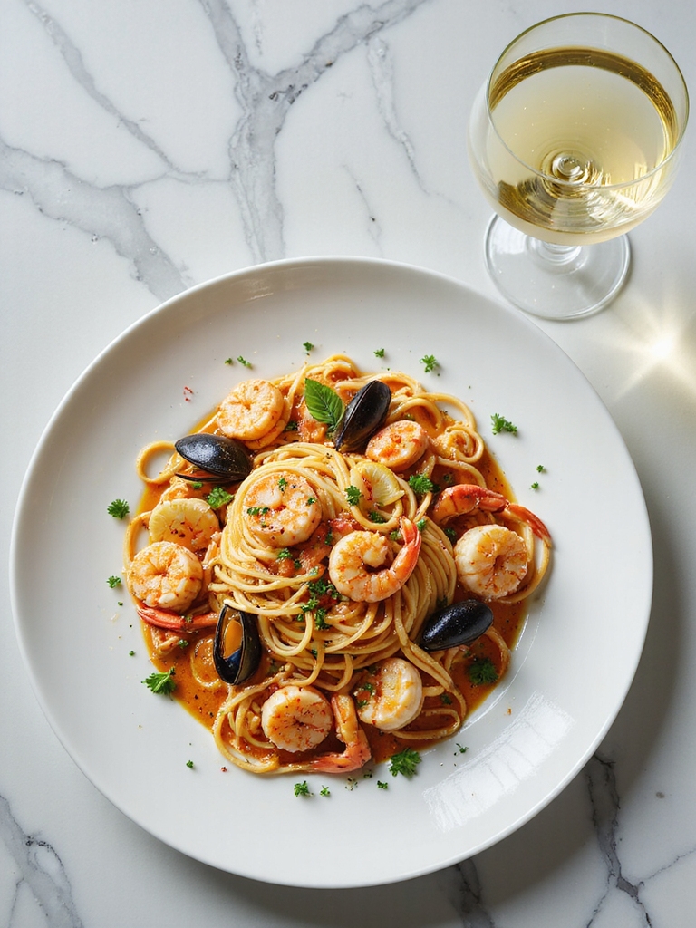 seafood pasta wine pairing