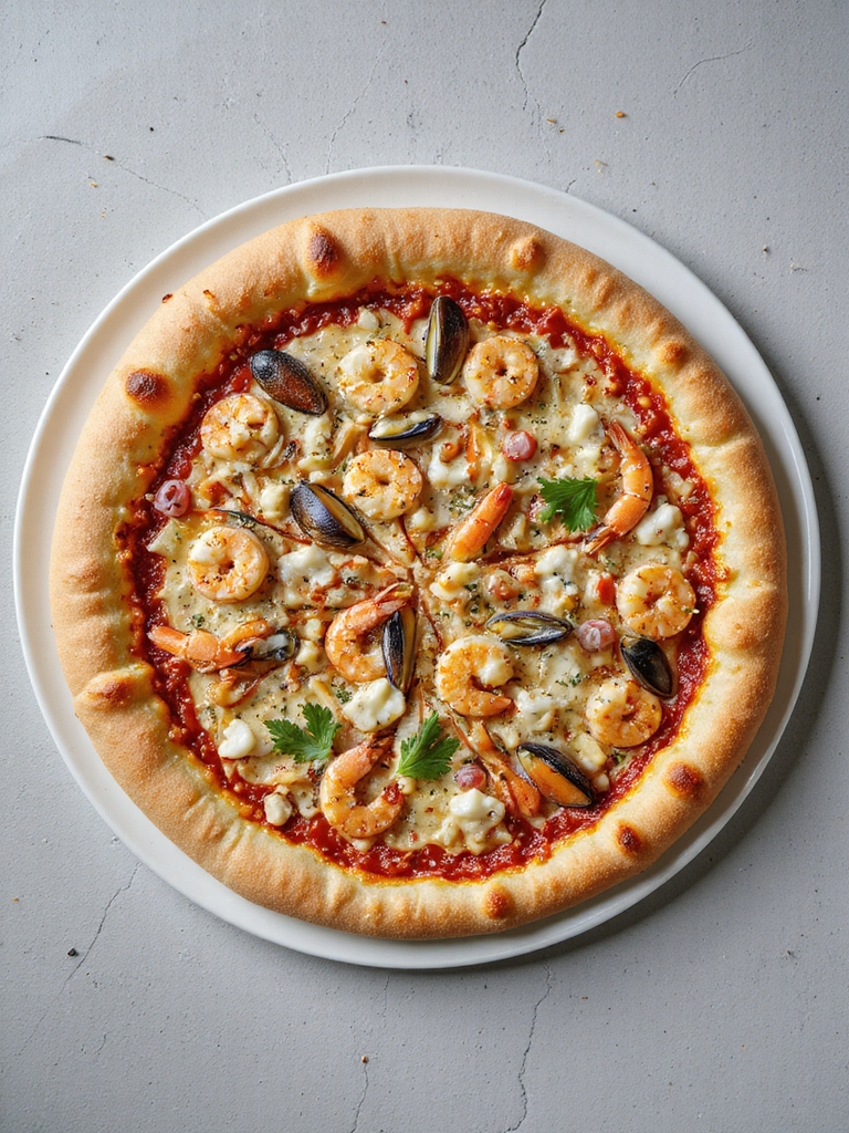 seafood pizza culinary delight