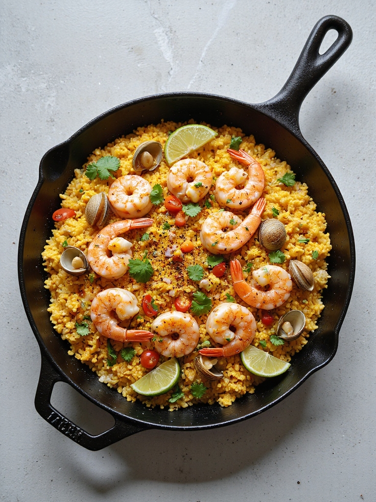 seafood rice skillet recipe