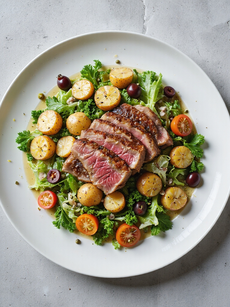 seared tuna salad delight