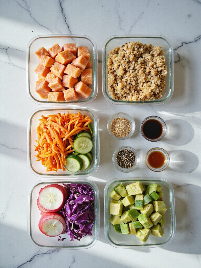 separate ingredients for freshness