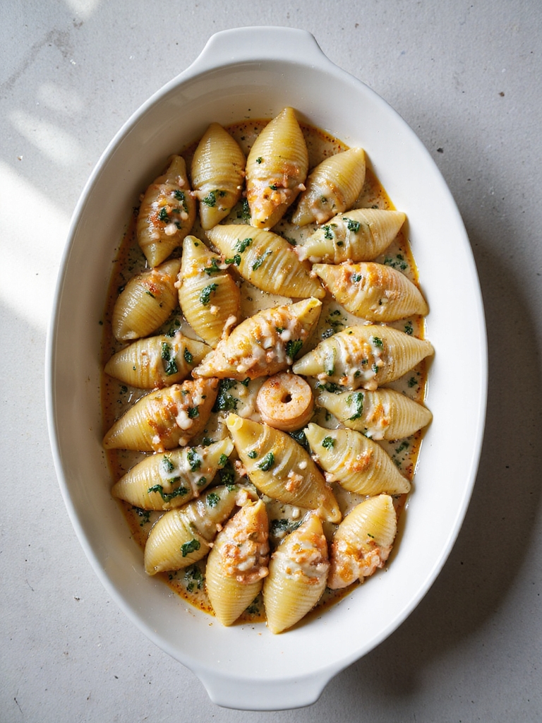 shrimp and spinach stuffed shells