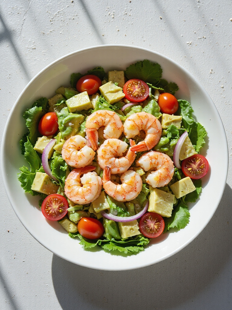 shrimp avocado salad delight