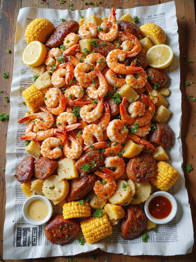 shrimp boil serving experience