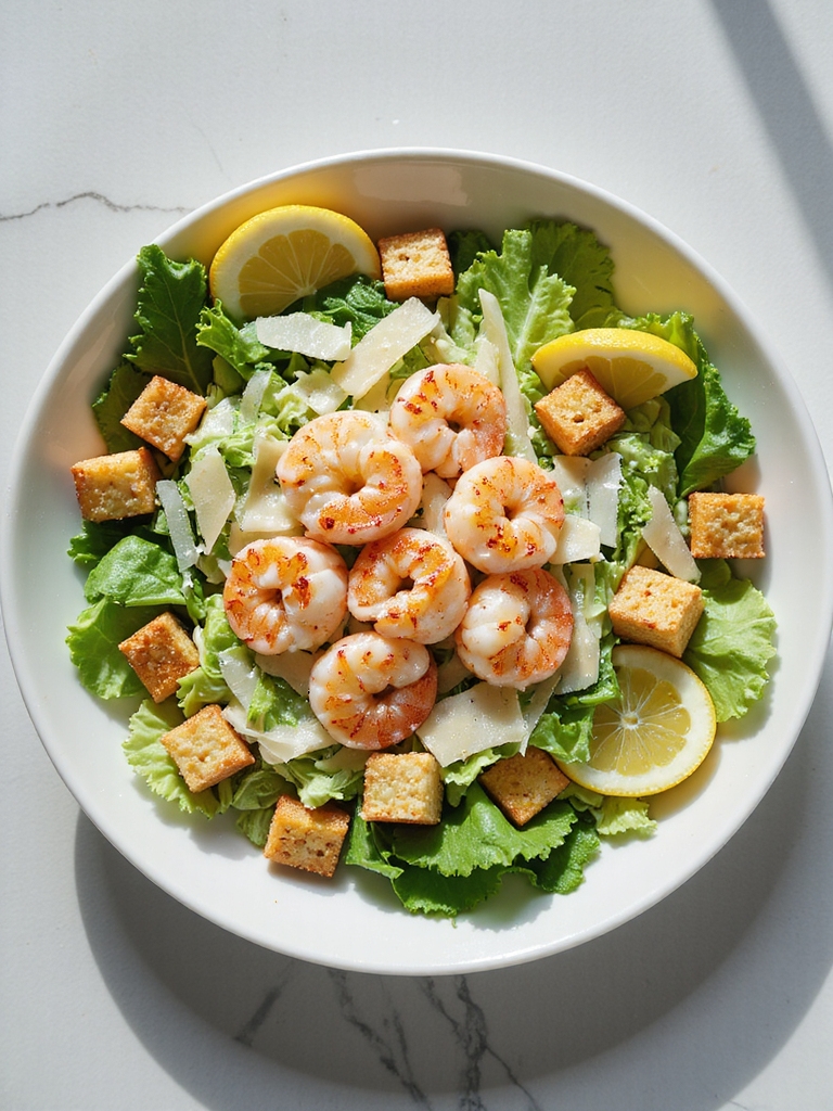 shrimp caesar salad delight