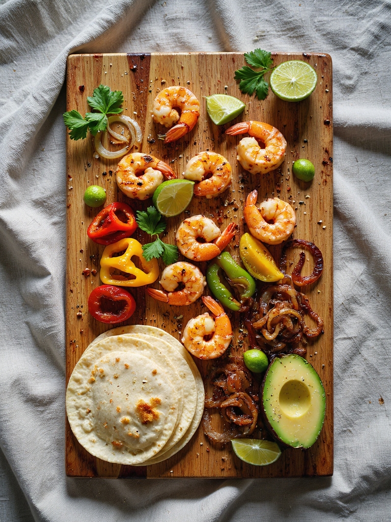 shrimp fajitas presentation tips