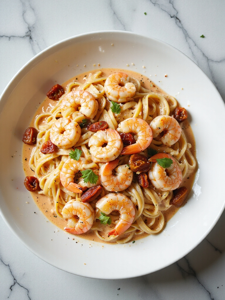 shrimp fettuccine creamy sauce