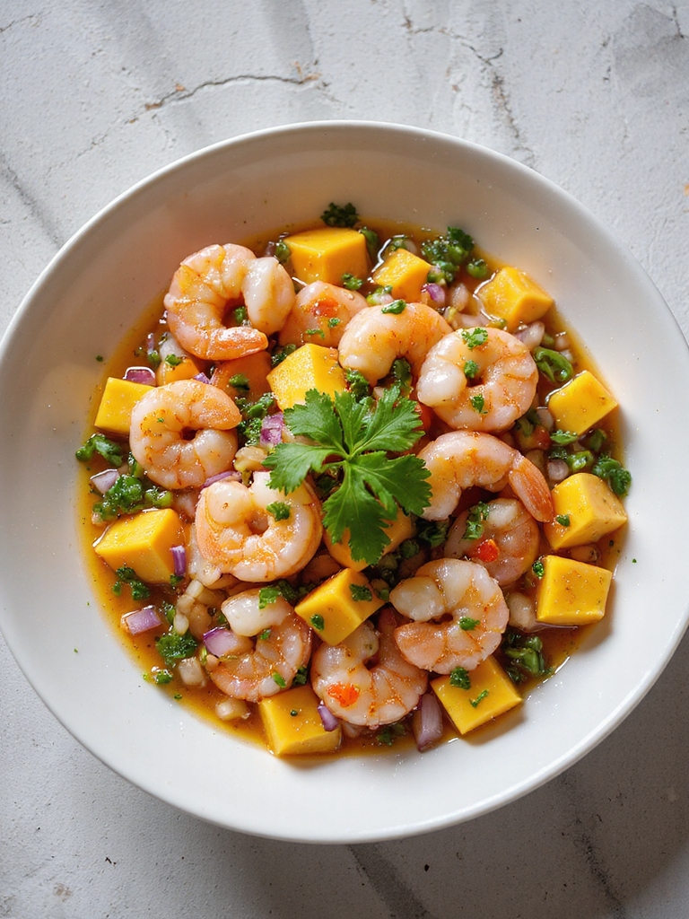 shrimp mango ceviche appetizer recipe