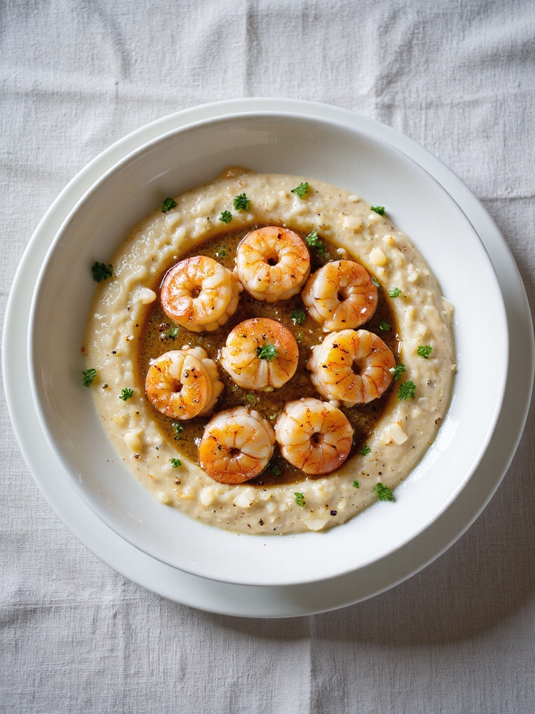 shrimp over creamy grits