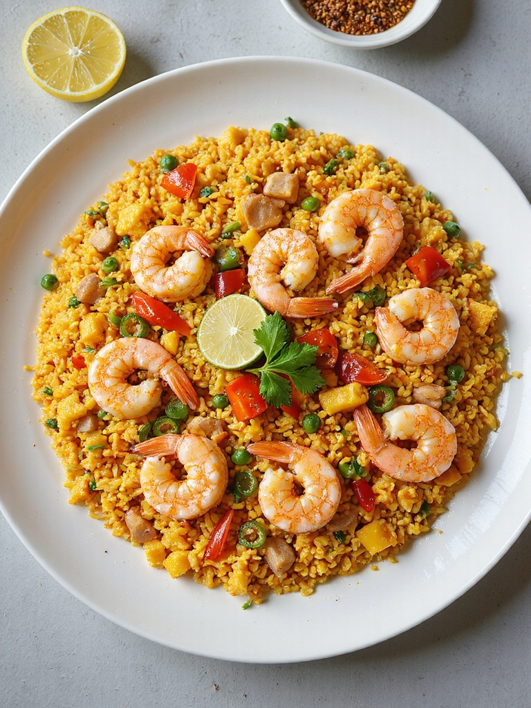 shrimp paella in instant pot