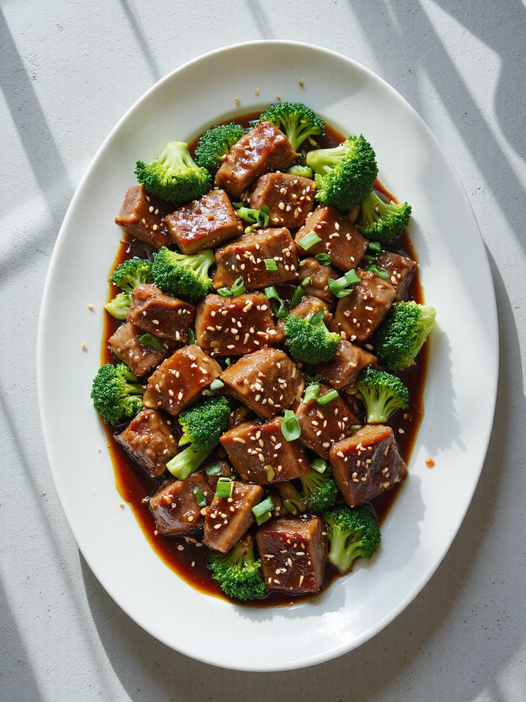 slow cooked beef and broccoli