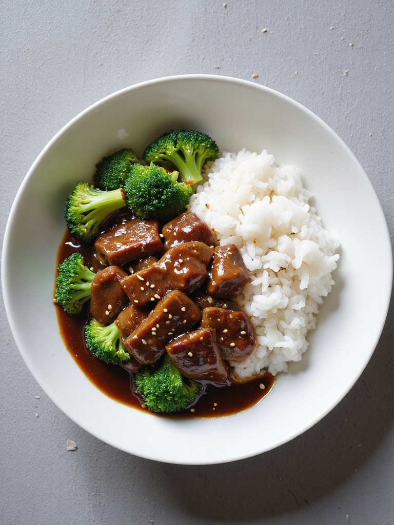 slow cooked beef and broccoli