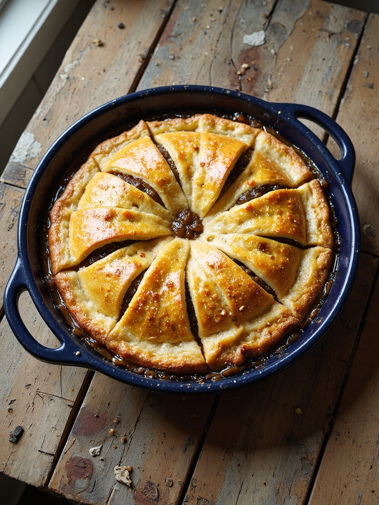 slow cooked beef pot pie