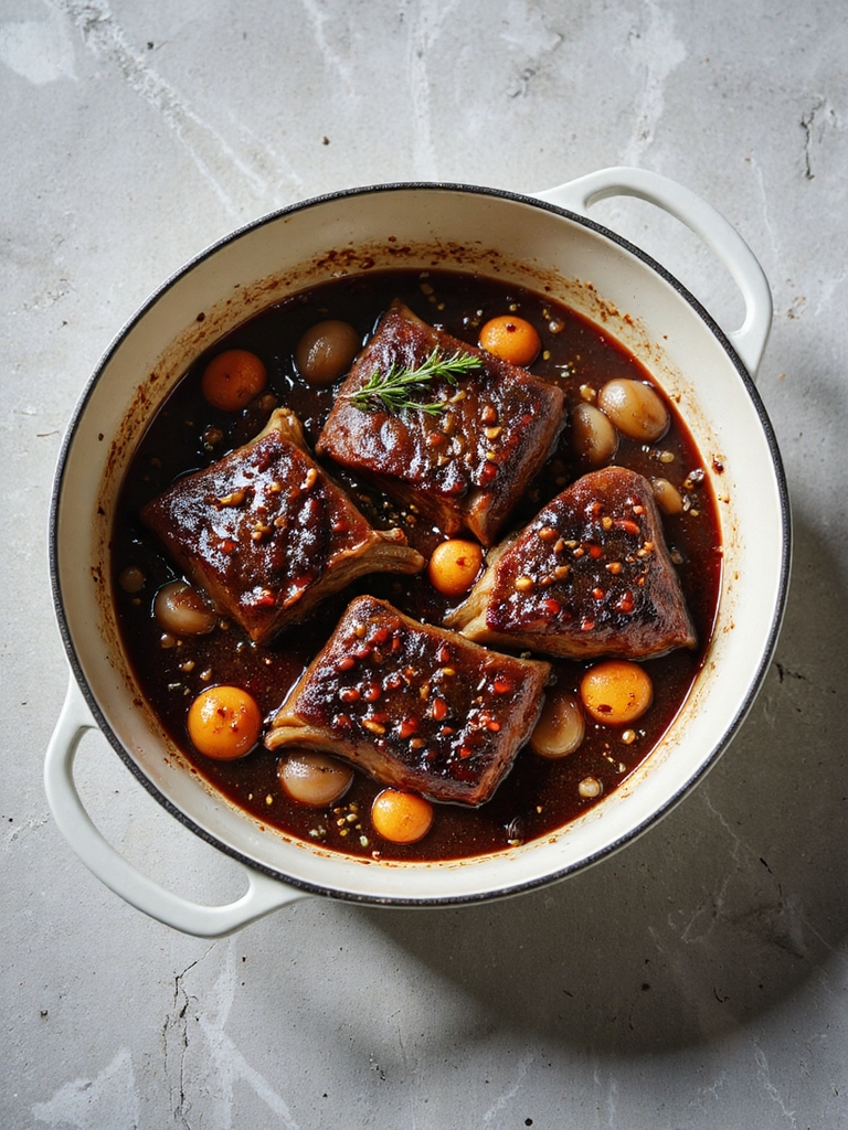 slow cooked savory short ribs