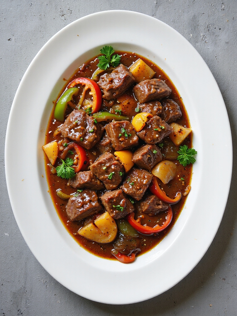 slow cooker beef pepper steak