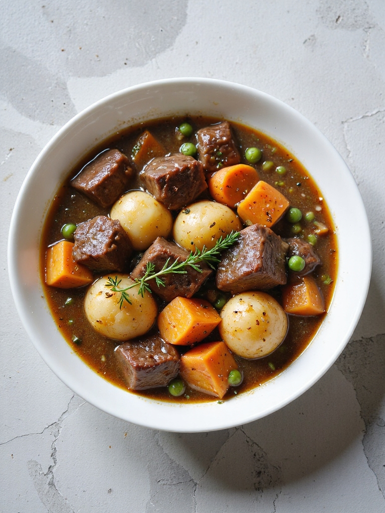 slow cooker hearty beef stew