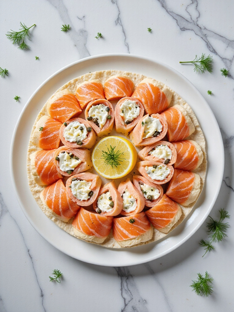 smoked salmon cream cheese roll ups