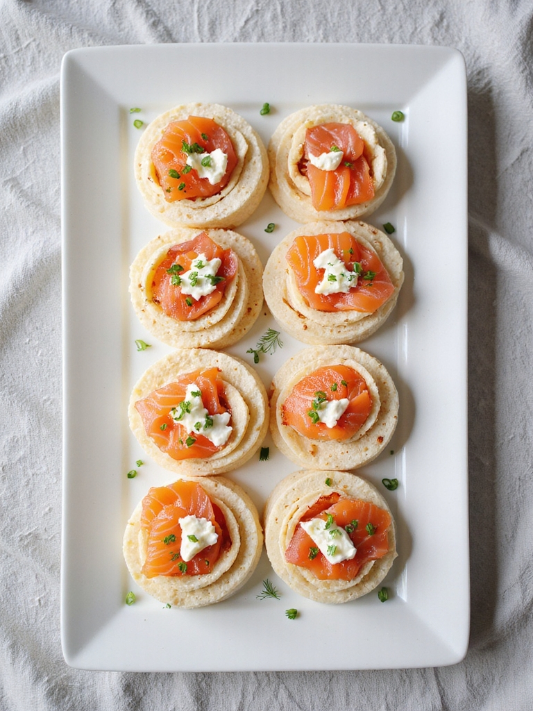 smoked salmon cream cheese roll ups