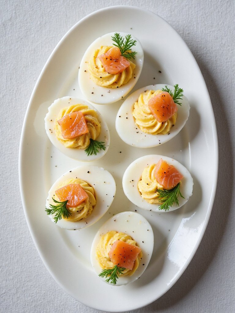 smoked salmon deviled eggs