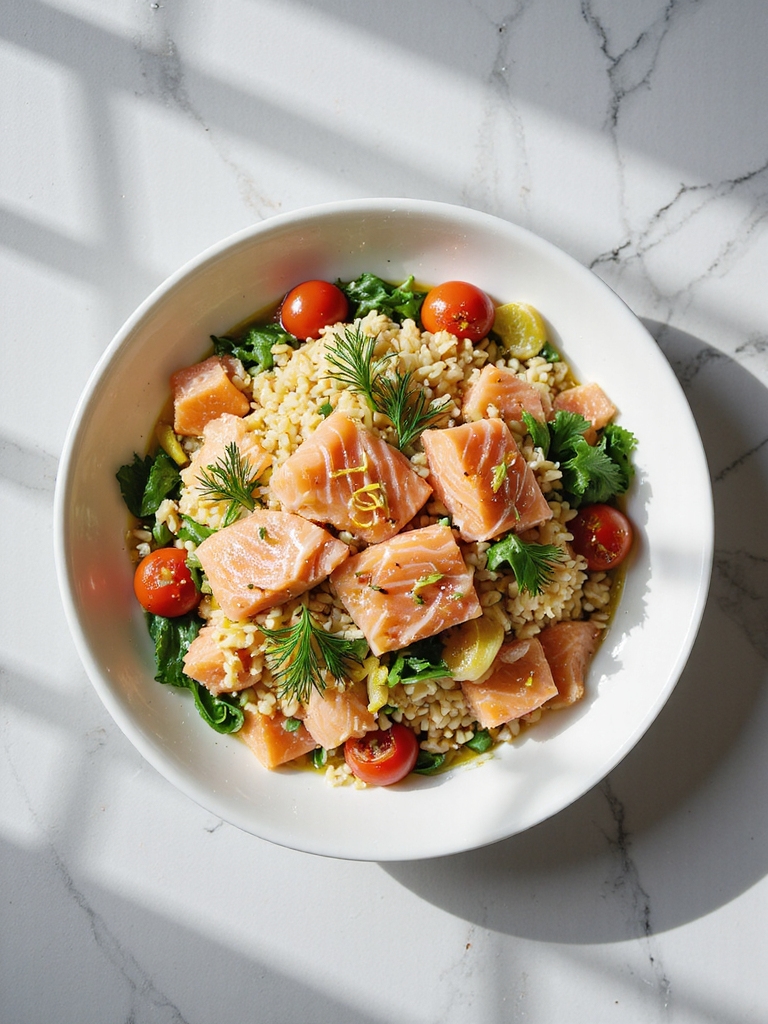 smoked salmon orzo salad
