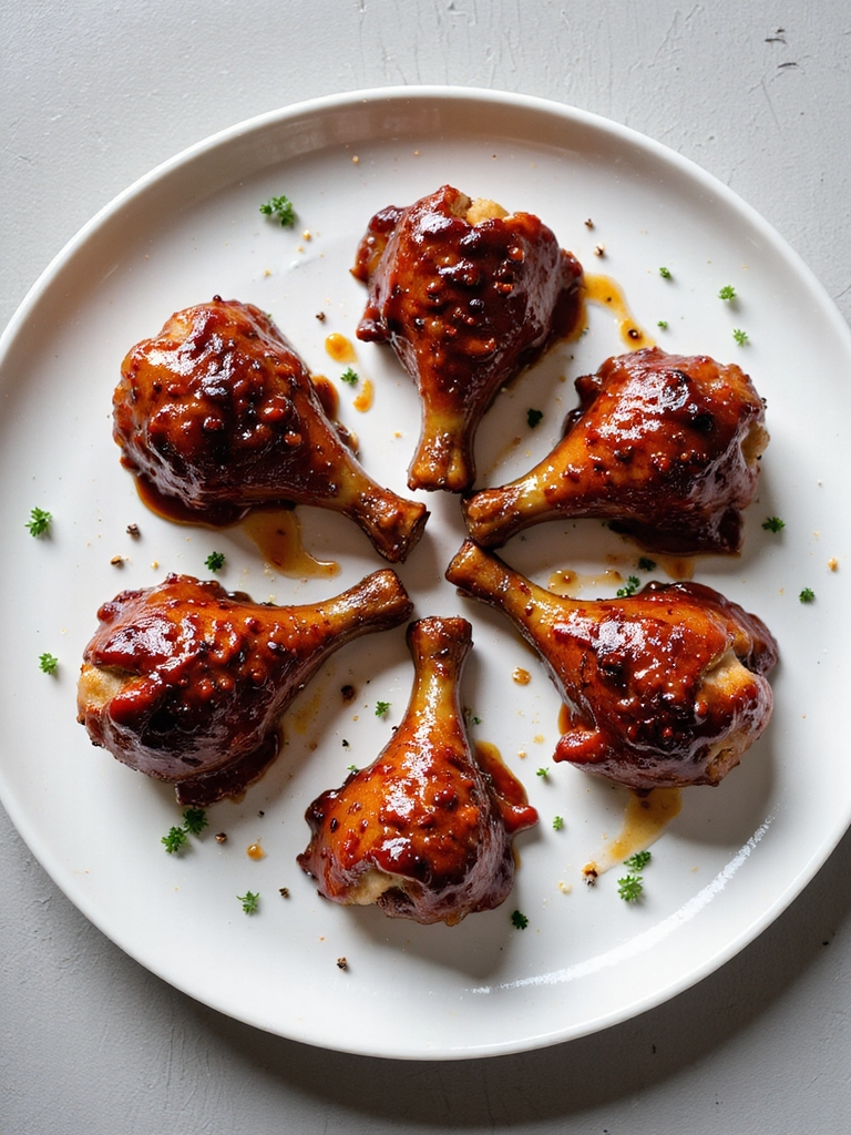 smoky barbecue air fried drumsticks
