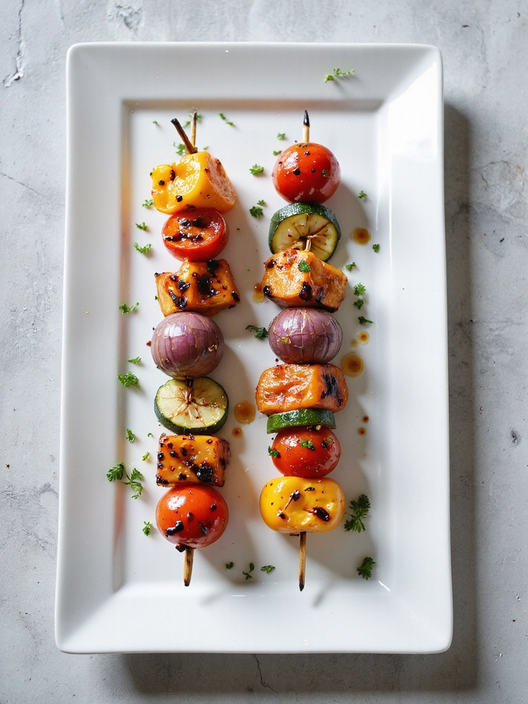 smoky grilled vegetable skewers