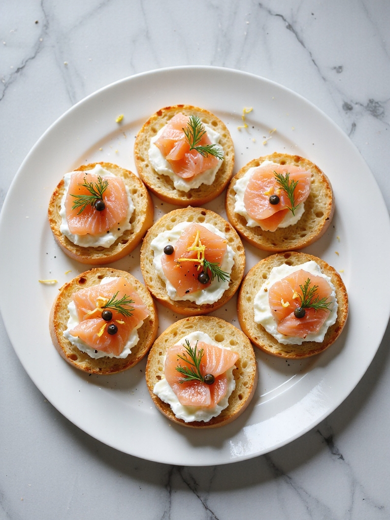 sophisticated smoked salmon appetizer