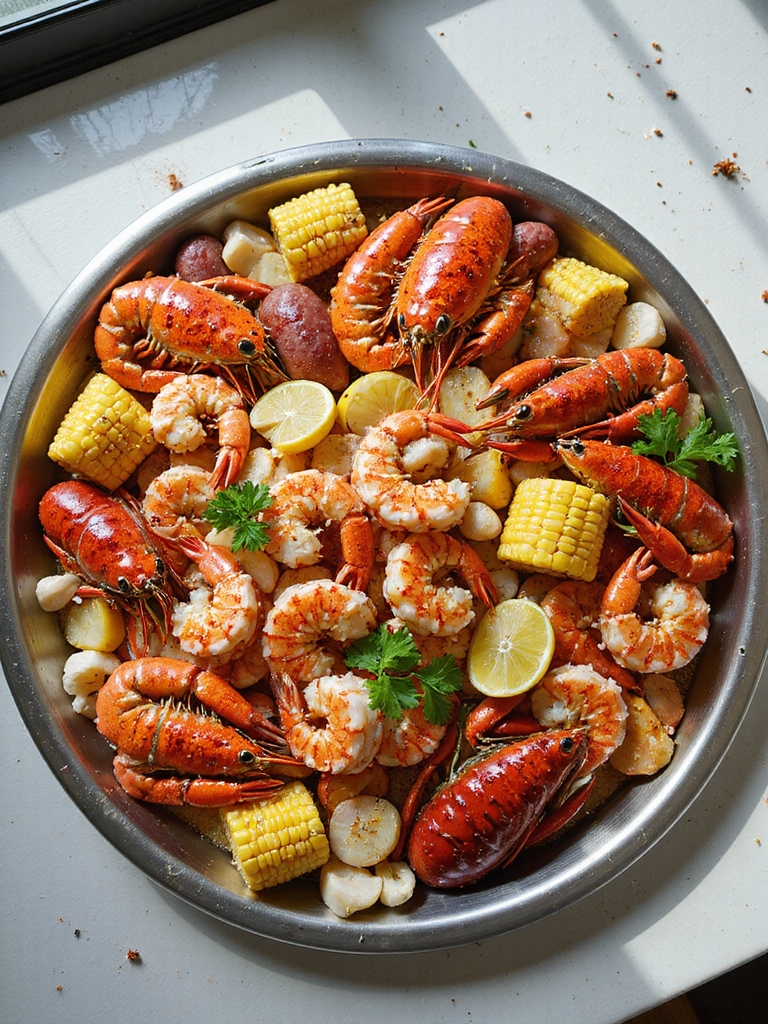southern seafood boil feast