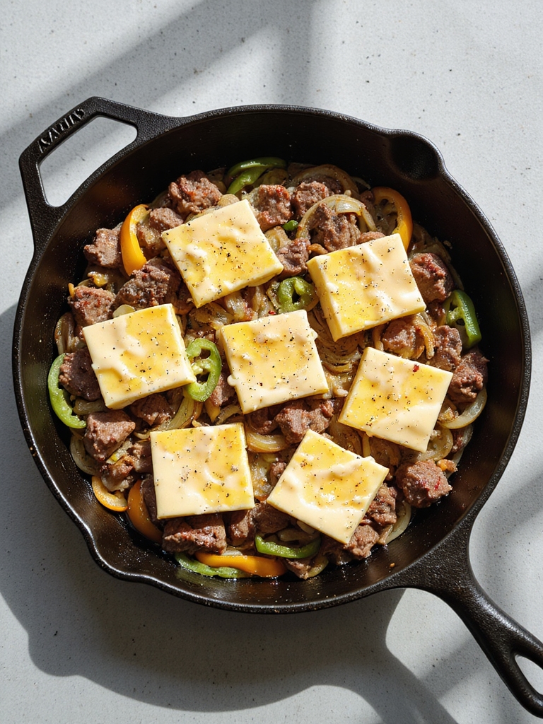 speedy cheesesteak skillet dinner