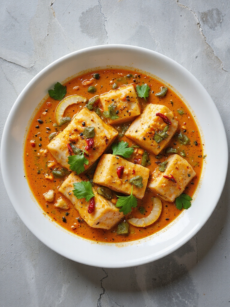 spicy aromatic fish curry