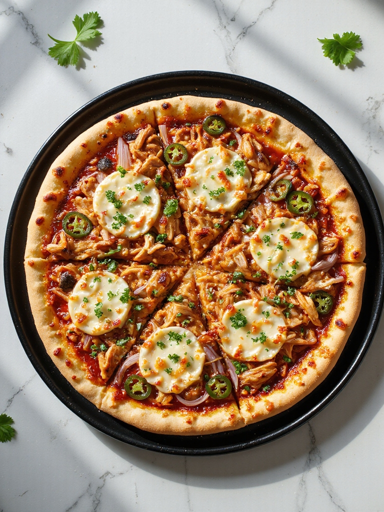 spicy bbq chicken pizza