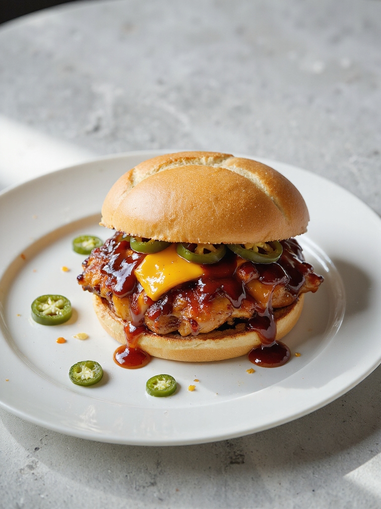 spicy bbq chicken sandwich